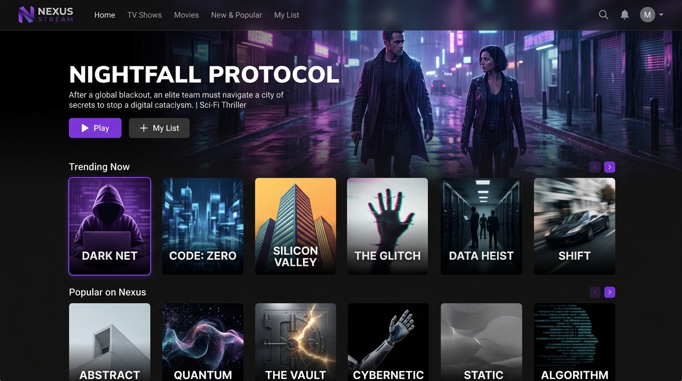 Netflix Clone UI
