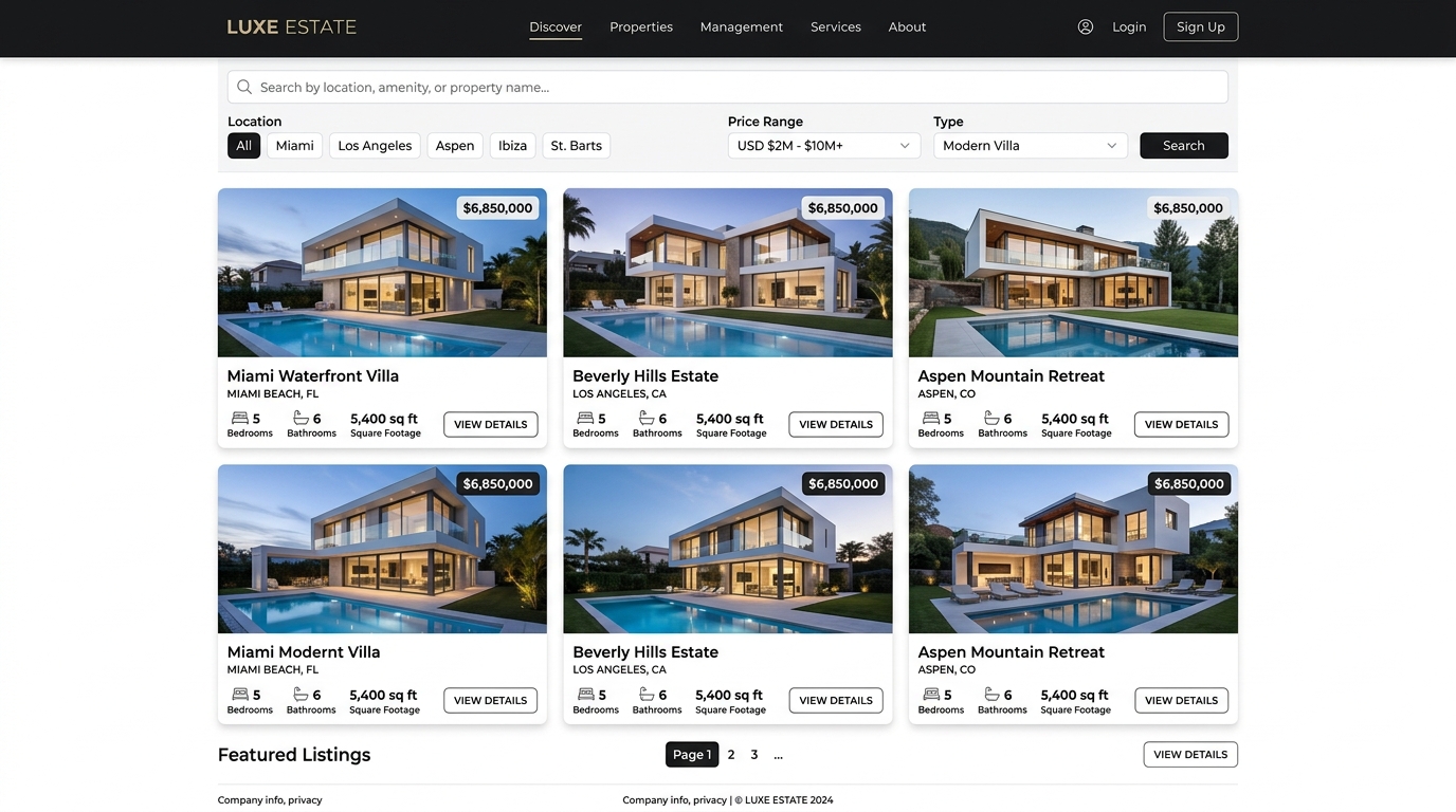 RealEstate Management UI